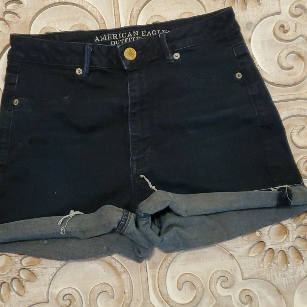 American Eagle Dark Wash Shorts, Size 10